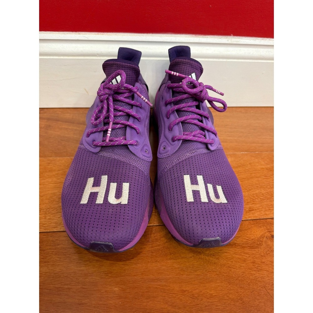 Adidas Solar Hu Glide Pharrell Williams Mens Purple Sneakers EG7770 Size 11